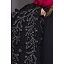 Embroidered abaya with Butterfly sleeves- Black Embroidered abaya with Butterfly sleeves- Black